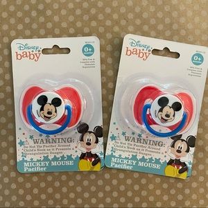 Disney baby Set of 2 Mickey Mouse Pacifier - Red